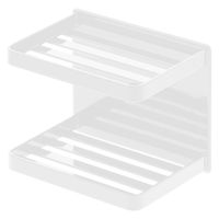 tower（タワー） マグネットバスルームソープトレー 2段 ホワイト 1個 山崎実業