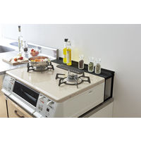 tower（タワー） コンロ奥隙間ラック ブラック 1個 山崎実業