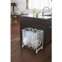 tower（タワー） 分別ダストワゴン 3分別 ホワイト 1個 山崎実業 【送料無料】