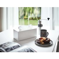 tower（タワー） 厚型対応ティッシュケース ホワイト 1個 山崎実業