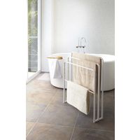 tower（タワー） 横から掛けられるバスタオルハンガー 3連 ホワイト 1個 山崎実業 【送料無料】