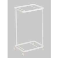 【アウトレット】tosca（トスカ） ランドリーワゴン+バスケット ホワイト 1個 山崎実業 【送料無料】　【終売品】