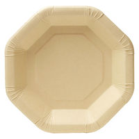 未晒バンブーペーパー 八角プレート 18cm 1セット（15枚入×4個） SD-141 ストリックスデザイン