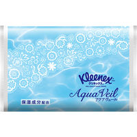 ポケットティッシュ　保湿　12パック入り　クリネックスティシュー　アクアヴェールポケット　日本製紙クレシア