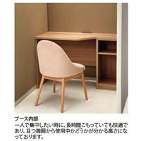 【組立設置込】プラス TFブース 集中ブース ベージュ×ダークグレー×ホワイト×Lウォルナット TF-PBT1212R 1枚（直送品）