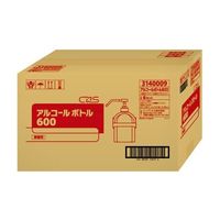 シーバイエス アルコールボトル 600mL×6本入 3140009 1ケース(6個) 62-2694-21（直送品）