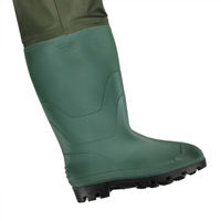 セーフラン安全用品 軽作業用胴付長靴 カーキ 靴サイズ約26.5~27cm C0106-43 1着（直送品）