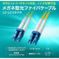 サンワサプライ  補強メガネ型光ファイバケーブル（シングルモード、LC×2-LC×2、5m） HKB-HLCLC1-05（直送品）