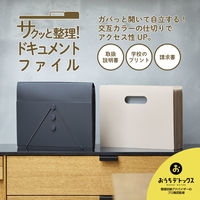 キングジム サクッと整理！ドキュメントファイル（オープン） ブラック 2291ーBK 1冊