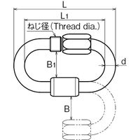 浅野金属工業 回転リング/サイズ・規格/19 AK1277 1個（直送品）
