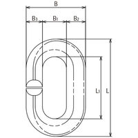 浅野金属工業 強力Cカン/サイズ・規格/9 AK3623 1個（直送品）