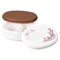 たつみや お弁当箱 小判一段弁当 SAKURA 1段480ml ホワイト 427816 1個（直送品）