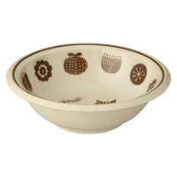 デコレコーポレーション ボウル 14cm fika フィーカ 陶器 ブラウン 438718 1個（直送品）