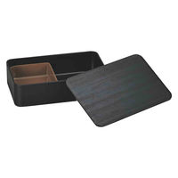 たつみや 弁当箱 800ml 一段ランチ 黒木目 452665 1個（直送品）