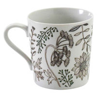 アイトー マグカップ 340ml フラワーパターン 磁器 美濃焼 茶 463101 1個（直送品）