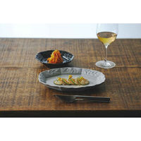 アイトー プレート 17cm M オリーヴ 陶器 瀬戸焼 黒 449224 1個（直送品）