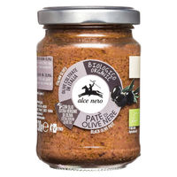 アルチェネロ 有機ブラックオリーブ・パテペースト 130g 1セット（1個×2）日仏貿易 イタリア オーガニック
