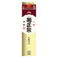 菊正宗 上撰 生もと辛口 2L パック 1セット（1本×6） 日本酒