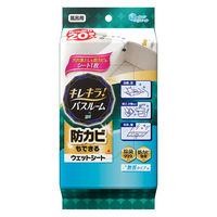 エリエール キレキラ！バスルームクリーナー 徹底キレイ ウェットシート 1セット（1パック（20枚入）×2） 大王製紙