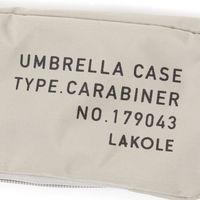 カラビナ付き折り畳み傘ケース グレー LAKOLE/ラコレ