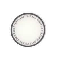 PVCコースターロゴ2点セット ブラック LAKOLE/ラコレ