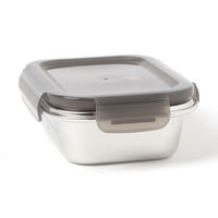 ステンレスコンテナ(650ml) グレー LAKOLE/ラコレ