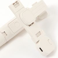 LEDライト付き自撮り棒 アイボリー LAKOLE/ラコレ