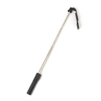 LEDライト付き自撮り棒 ブラック LAKOLE/ラコレ