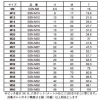 SUNCO ステンレス スーパースリットナット M8(1本入り) N0-02-0SSL-0080-0000-00-1P 1パック(1個)（直送品）