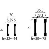 カネソウ スチール製グレーチング ボルト固定式 プレーンタイプ 横断溝用 HSBL-83544 1枚 574-3442（直送品）