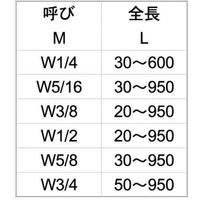 サンコーインダストリー SUNCO SUS寸切(荒先 3/8X290 (1本入) C10205028030290000 1本（直送品）