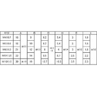 SUNCO 三価ホワイト T型溶接ナット(1B) M6 (400本入) N0-00-0483-0060-0000-03 1箱(400本)（直送品）