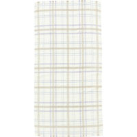 林 大判バスタオル　リラックスチェック　ベージュ 1枚