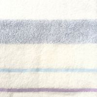 林 フェイスタオル　消臭加工ライブボーダー　ブルー（青）　1パック(5枚：同色×5枚)