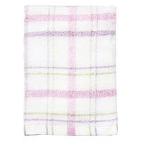 林 大判バスタオル　リラックスチェック　ピンク（桃）　 1セット（5枚）