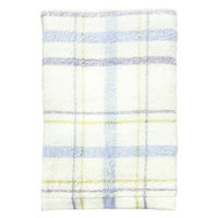 林 大判バスタオル　リラックスチェック　ブルー（青） 1セット（5枚）