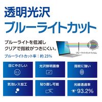 ナカバヤシ PC用液晶保護フィルム 16インチ(16:10)/透明光沢・ブルーライトカット SF-NFLKBC160W2 1枚