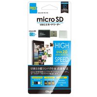 ナカバヤシ USB2.0 カードリーダー・ライター ブラック CRW-MSD78BK 1個