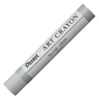ぺんてる クレヨン ART CRAYON アートクレヨン 単色 グレー PTACT133 1セット（1本×10）