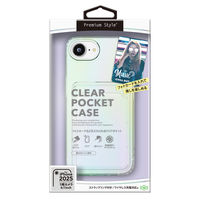 PGA iPhone 16e用 クリアポケットケース オーロラ PG-25KCTP02AR 1個（直送品）