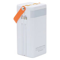 TOHO 大容量コンパクトバッテリー&ソーラーパネルセット ホワイト a3448220 1台（直送品）