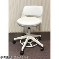 アズワン 研究室用チェア・フットペダル・背クッション付・ブラック 67-9251-47 1個（直送品）