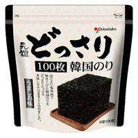 元祖どっさり韓国のり うましお味 8切100枚 チャック付き 1セット（1個×2）オリオンジャコー