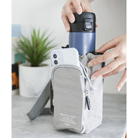 ポケット付きボトルケース グレー LAKOLE/ラコレ