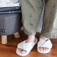 パイルクロススリッパ(23-25cm) オフホワイト LAKOLE/ラコレ