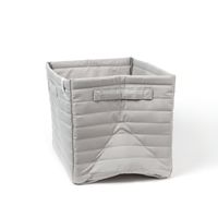 キルティング収納BOX(M) グレー LAKOLE/ラコレ