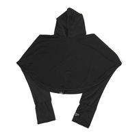 【LAKOLE/ラコレ】 【接触冷感】UVショートパーカー ブラック