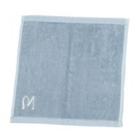 イニシャルハンドタオル(M) ブルー LAKOLE/ラコレ