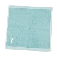 イニシャルハンドタオル(Y) グリーン LAKOLE/ラコレ