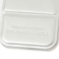 スリム折り畳みミラー(S) シルバー LAKOLE/ラコレ